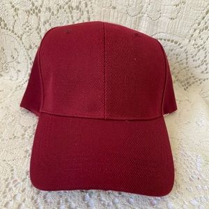Unisex Burgundy Baseball Cap Plain Blank Ball Hat Lightweight